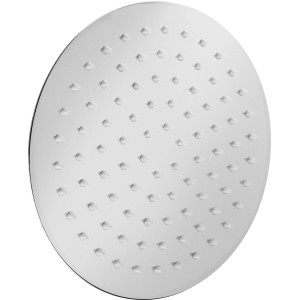 Runde, verchromte baliv Kopfbrause KBR - 20.20 aus Edelstahl mit Antikalk-Noppen.