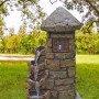 Braungrauer DELUKE Brunnen MARTIN in Steinoptik, 68x39x33cm, Gartendeko.