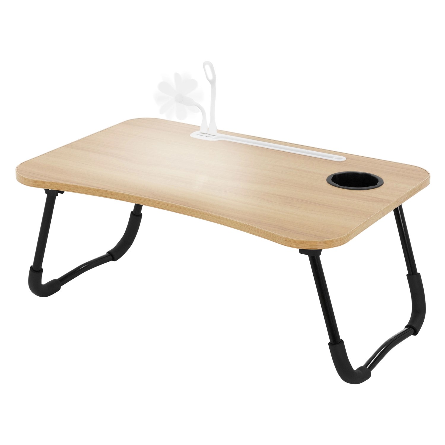 ML-Design Laptoptisch für Bett Holzoptik 60x40cm Betttisch Klappbar günstig online kaufen