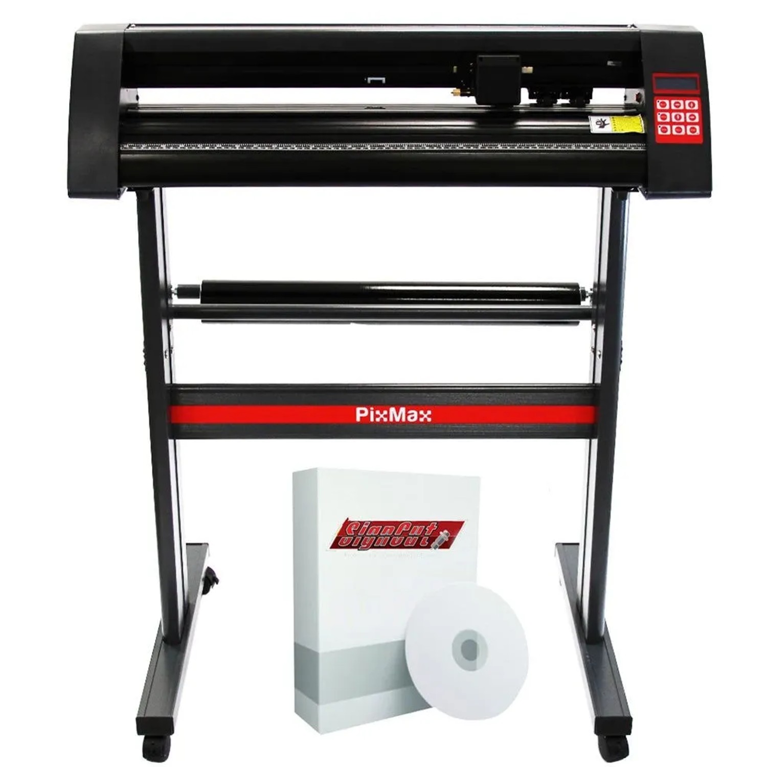 Monstershop PixMax 720mm Schneideplotter mit Ständer und Software. Ideal für kreatives Gestalten.