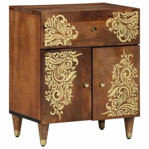 vidaXL Nachttisch Honigbraun 50 x 33 x 60 cm Massives Mangoholz 4018747