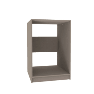 Fackelmann Waschmaschinenschrank, 65 cm, Kaschmir, für Bad und Hauswirtschaftsraum.