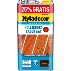 Xyladecor Holzschutz-Lasur 2in1, 5L Palisander, für langanhaltenden Schutz und Farbe im Aussenbereich.