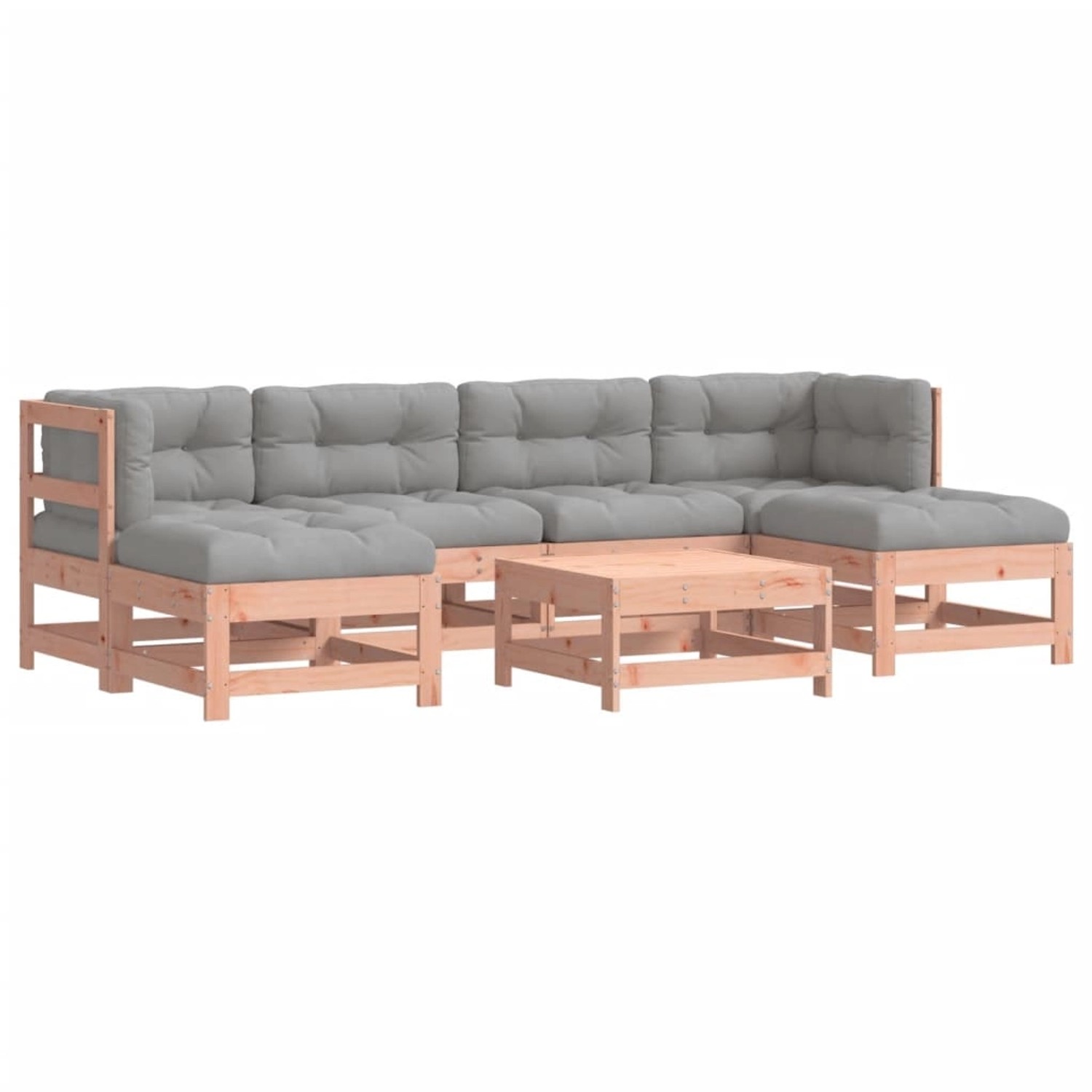 vidaXL 7-Tlg Garten-Lounge-Set mit Kissen Massivholz Douglasie 3185932 günstig online kaufen