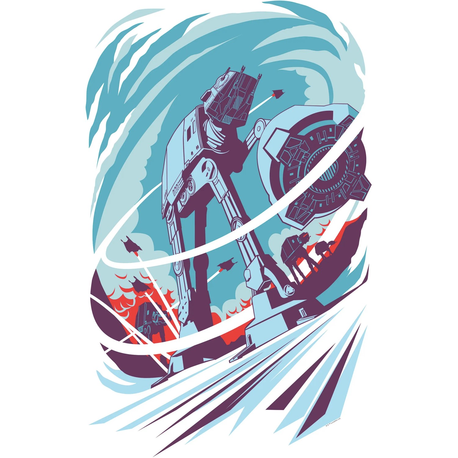 Komar Wandbild Star Wars Hoth 50 x 70 cm