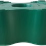 Grüner Sockel aus Recyclingkunststoff für eckige 200 l & 300 l Regentonnen.