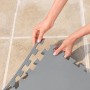 Bestway Lay-Z-Spa Bodenschutzunterlage, graue Kunststoff-Poolunterlage zum einfachen Zusammenstecken.
