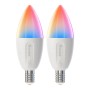 2er Set Govee E14 LED Leuchtmittel in Glühlampenform mit Farbwechsel.