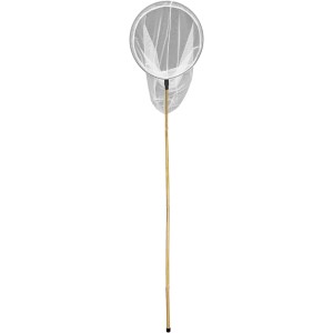 Sera Pond Bambuskescher: Kescher mit langem Bambusstiel und weißem Netz für Teichpflege & Reinigung.