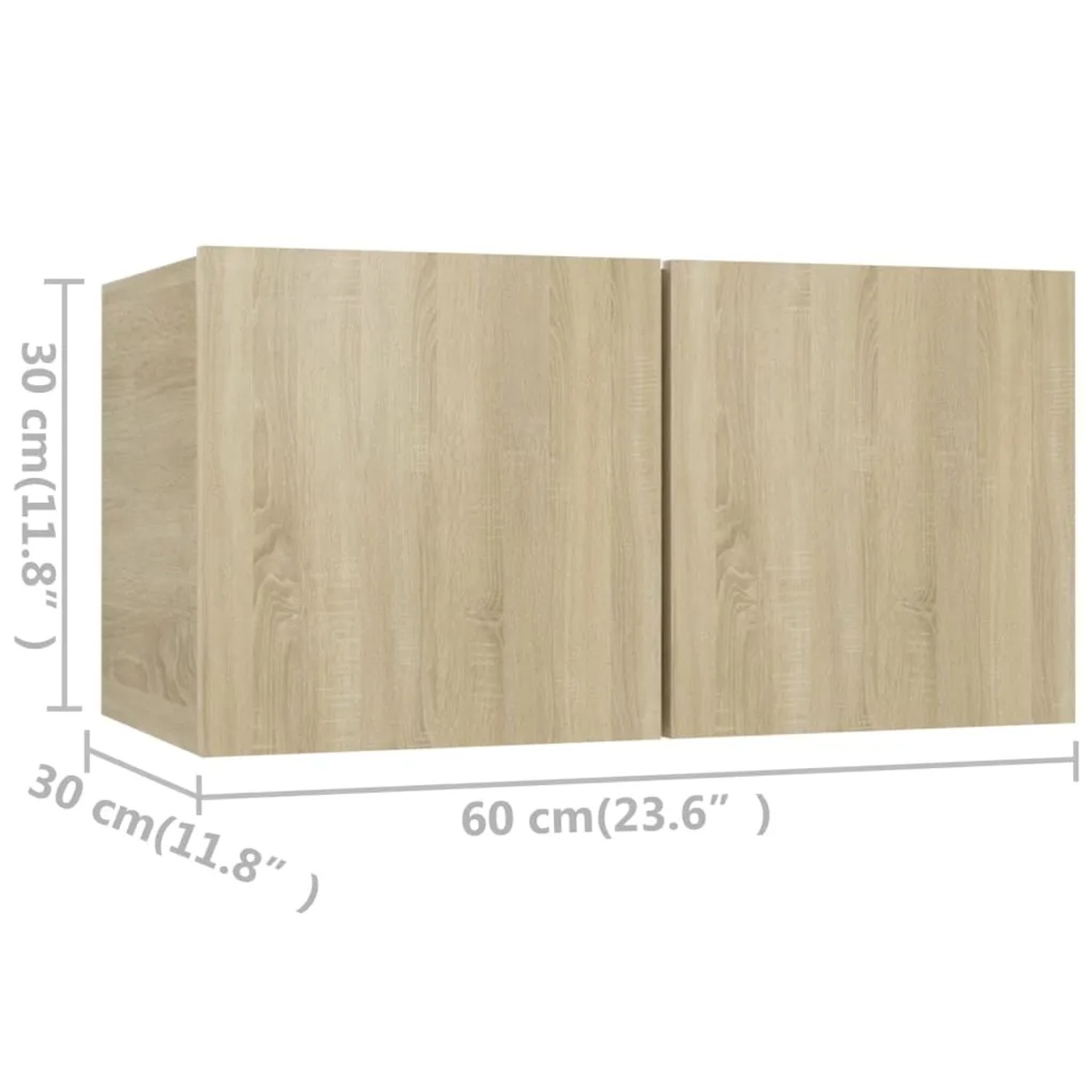 vidaXL 4-tlg. TV-Schrank-Set Sonoma-Eiche Holzwerkstoff  Modell 27
