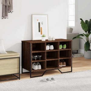 vidaXL Schuhregal Braun Eichen-Optik 90x38x61,5 cm Holzwerkstoff 848648