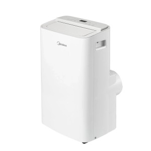 Weiße, mobile Midea Klimaanlage MPPX-10CRN7 für flexible Kühlung.