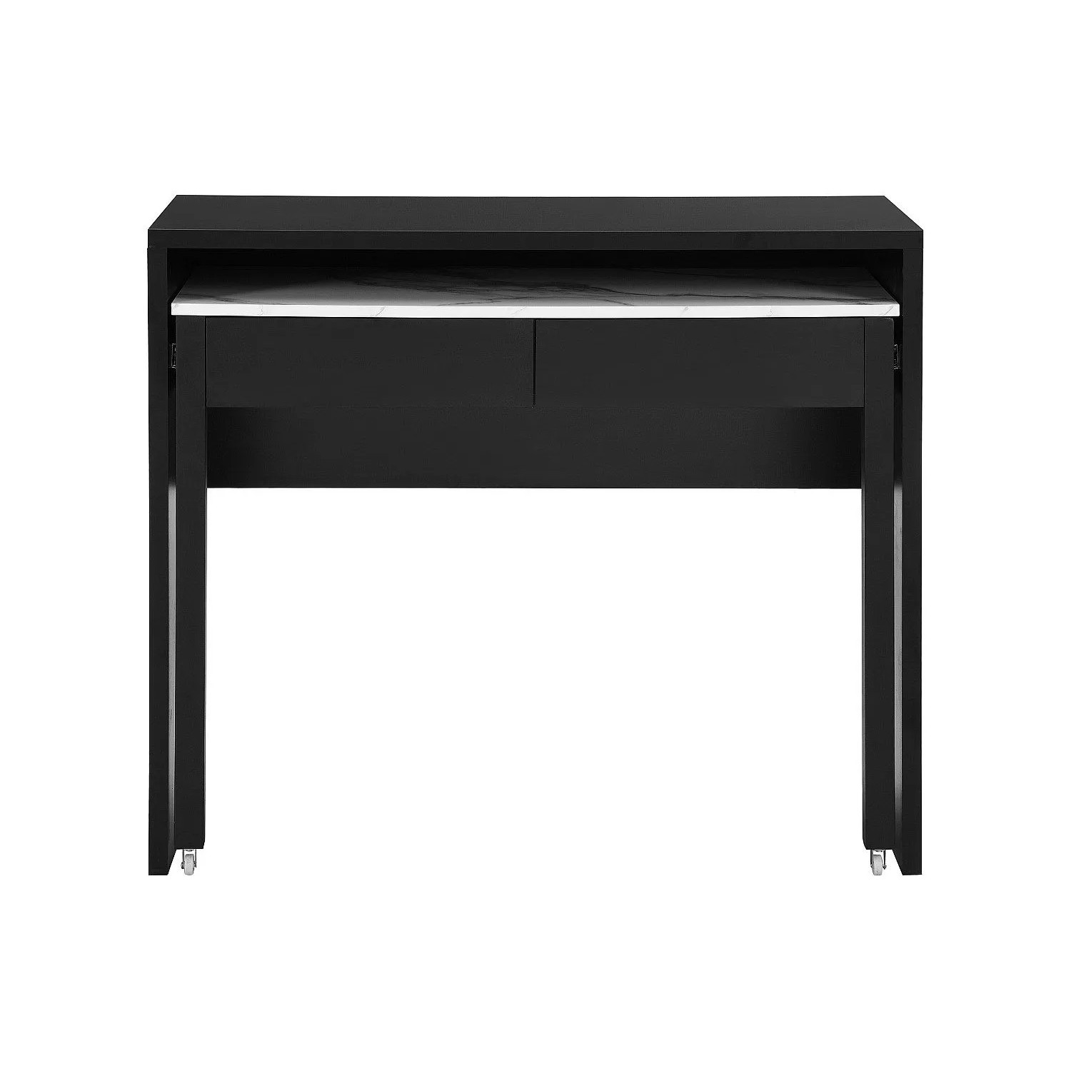 Vente-unique Konsolenschreibtisch Loavia Schwarz  Weiß 100 cm