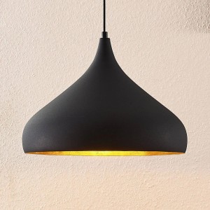 Arcchio Pendelleuchte Lunus 9626501 Modern in Schwarz aus Metall 1-flammig E27 Wohnzimmerleuchte