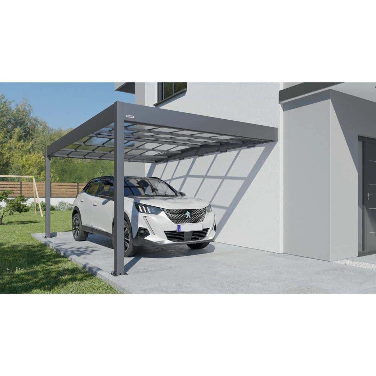 Terrando Anlehncarport Libeccio Aluminium B 313 cm x T 500 cm