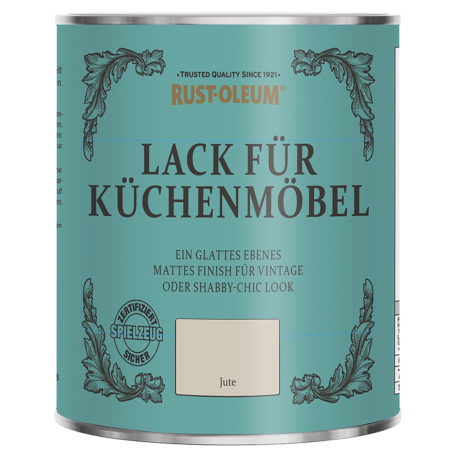 Rust-Oleum Kreidefarbe Küchenmöbellack Jute matt 750 ml