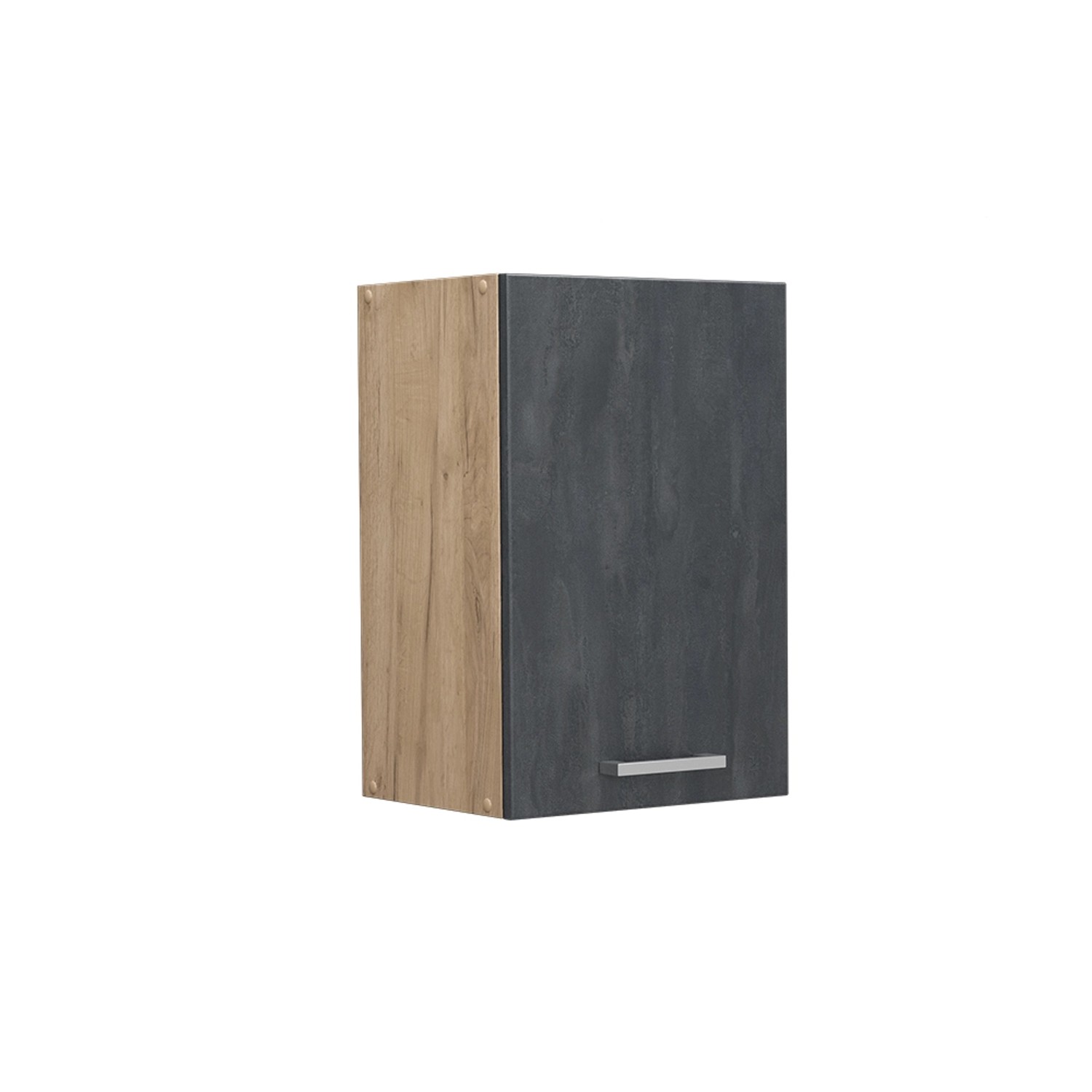 Vicco Hängeschrank R-Line Hängender Küchenschrank Schwarz Beton/Goldkraft Eiche 40 cm