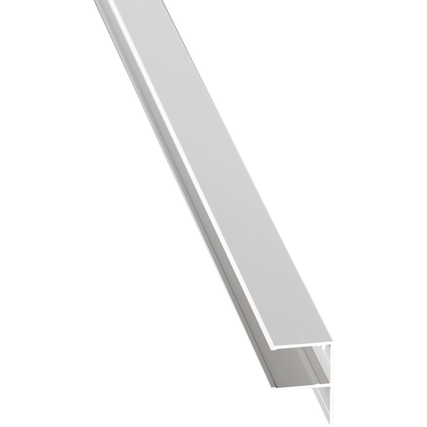 Alu-U-Profil 1,6 cm Easy-Click quer eloxiert 600 cm