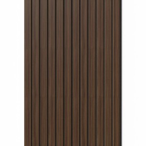 DenPanels Akustikpaneel Melamin Walnuss Geölt Filz Schwarz 260 cm x 60 cm