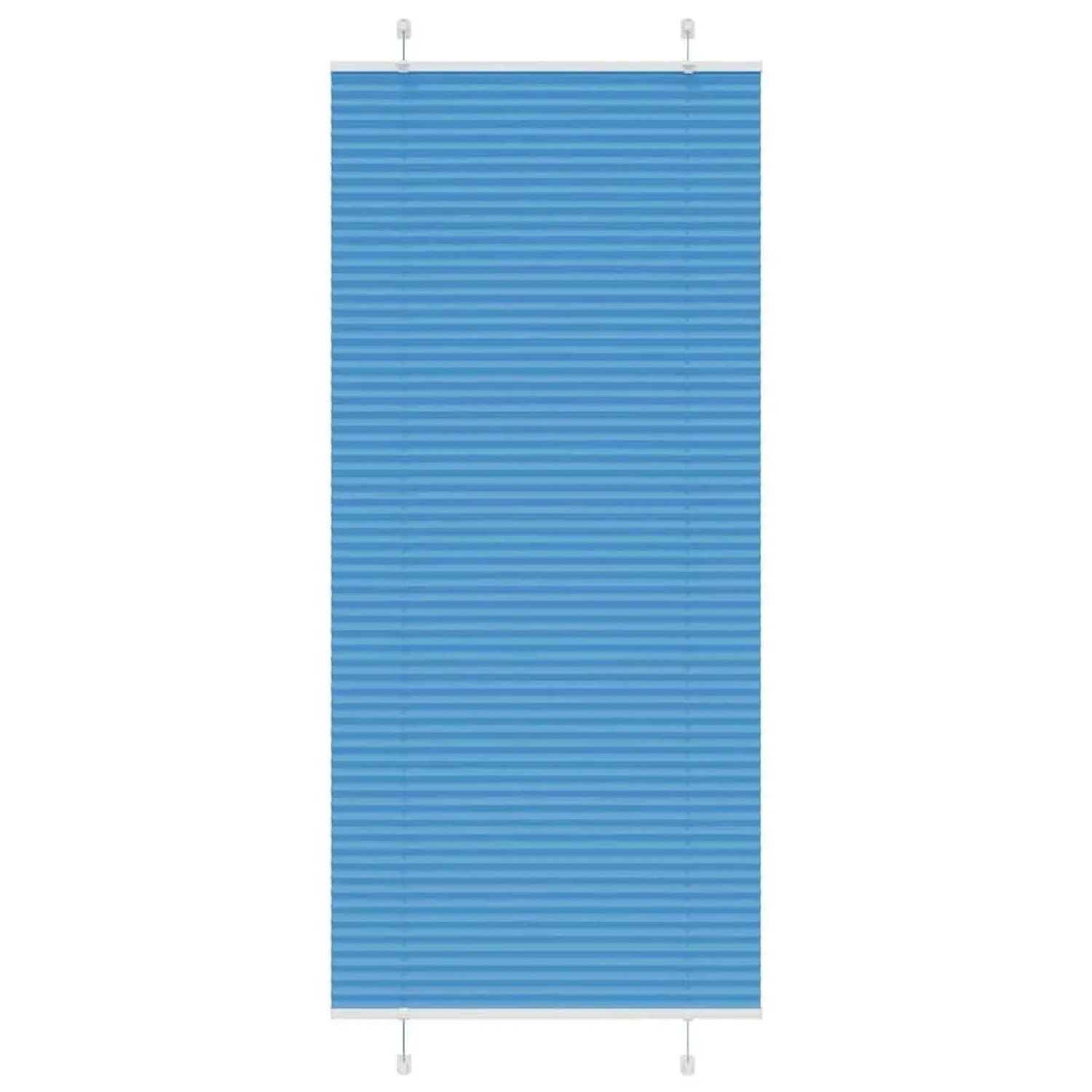 vidaXL Plissee Blau 85x200 cm Stoffbreite 84,4 cm Polyester 4015208 günstig online kaufen