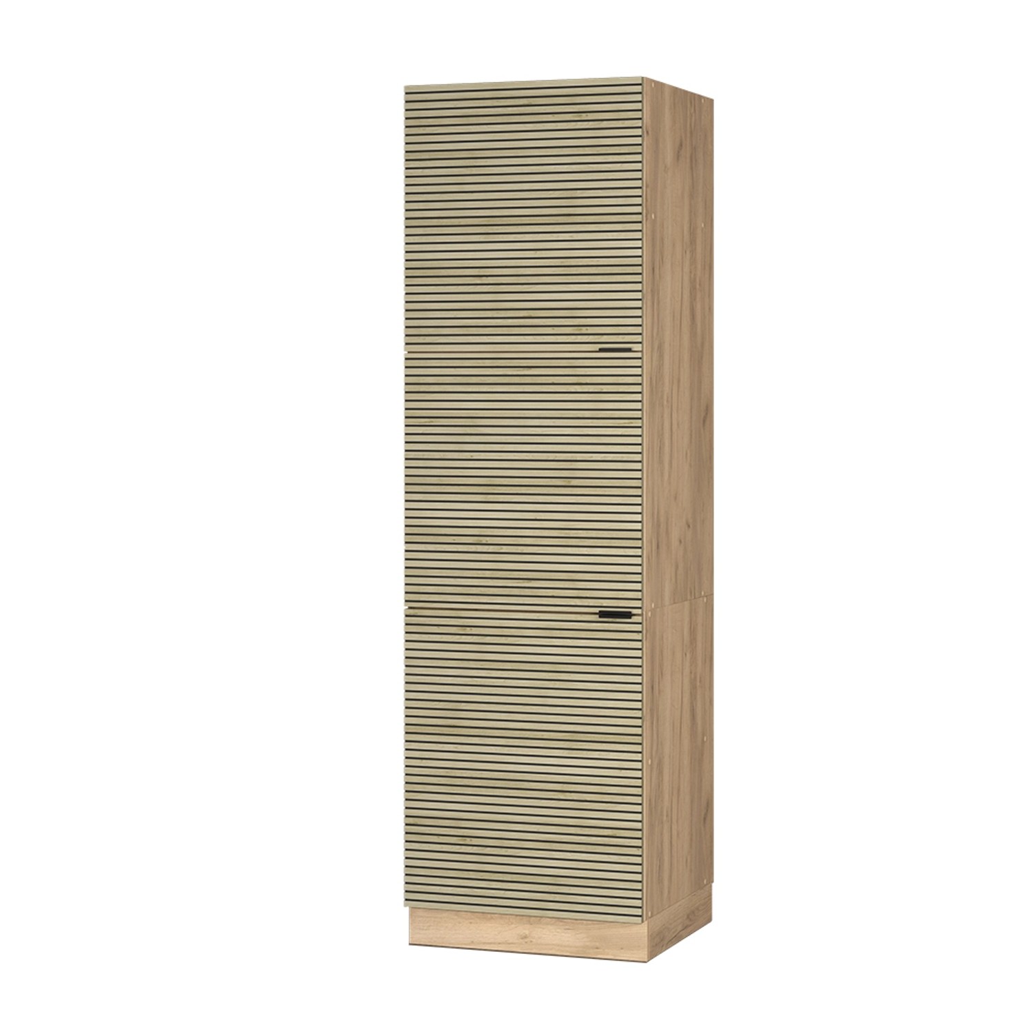 Vicco Herdumbauschrank Fame-Line Herdschrank Eiche Paneel 60 cm