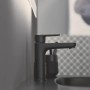 Ideal Standard Cerafine O Waschtischarmatur H120 in Silk Black, ohne Ablaufgarnitur.