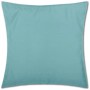 Türkisblaue Kissenhülle Ellen, 50x50 cm, für dekorative Sitzkissen & Gartenstuhlauflagen.