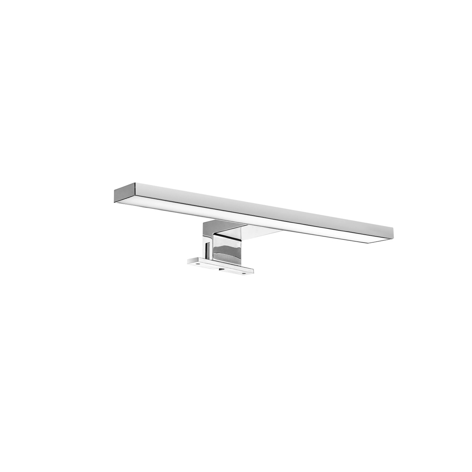 Emuca Garderobenstange mit LED-Licht Castor mit Abnehmbare Batterie und Bewegungssensor L1158 mm Kunststoff und Aluminium Metallisch Grau
