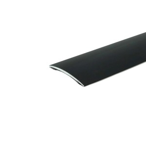 Schwarzes Döllken Übergangsprofil aus Aluminium für Laminat & Parkett, 1000 mm lang.