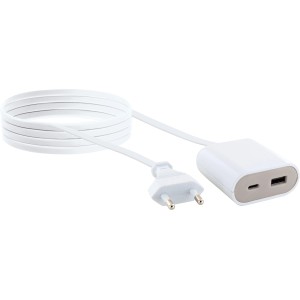 Schwaiger USB Ladeadapter mit 2,5 m Verlängerungskabel für Computer & Multimedia.