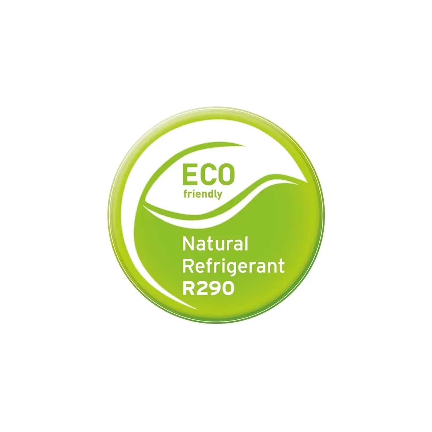 Symbol für Klimaanlage mit natürlichem Kältemittel R290.