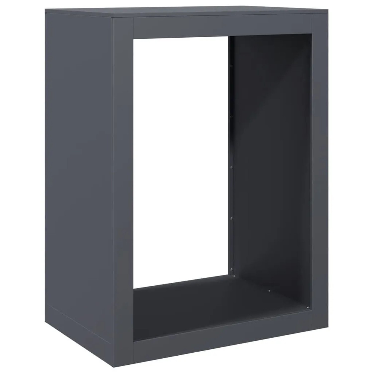 vidaXL Brennholzregal Anthrazit 60x40x80 cm Stahl 850998