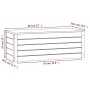vidaXL Truhe 89x36,5x33 cm Massivholz Kiefer 823619_10