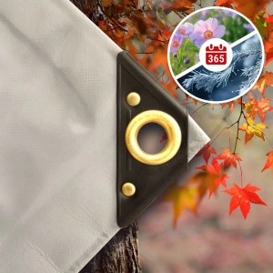 Boni-shop Pvc Abdeckplane 650g  Grau 2x3m Wasserdicht Reißfest Industrie Qualität