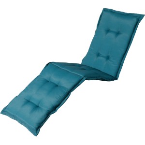 Madison Liegenauflage Panama Sea Blue, 200x65 cm, gesteppt, für hohen Liegekomfort im Garten.