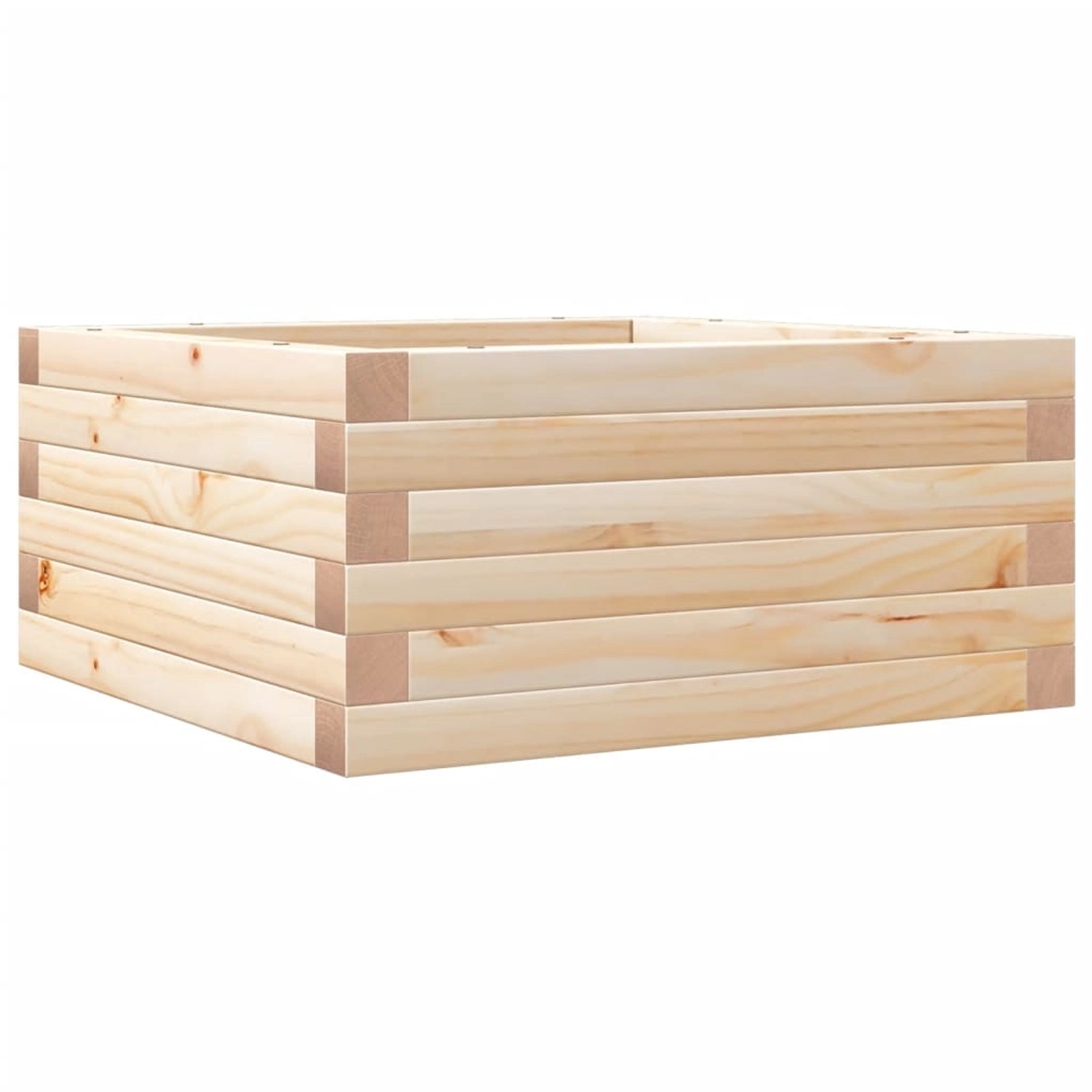 vidaXL Pflanzkübel 50x50x23 cm Massivholz Kiefer 847183 günstig online kaufen