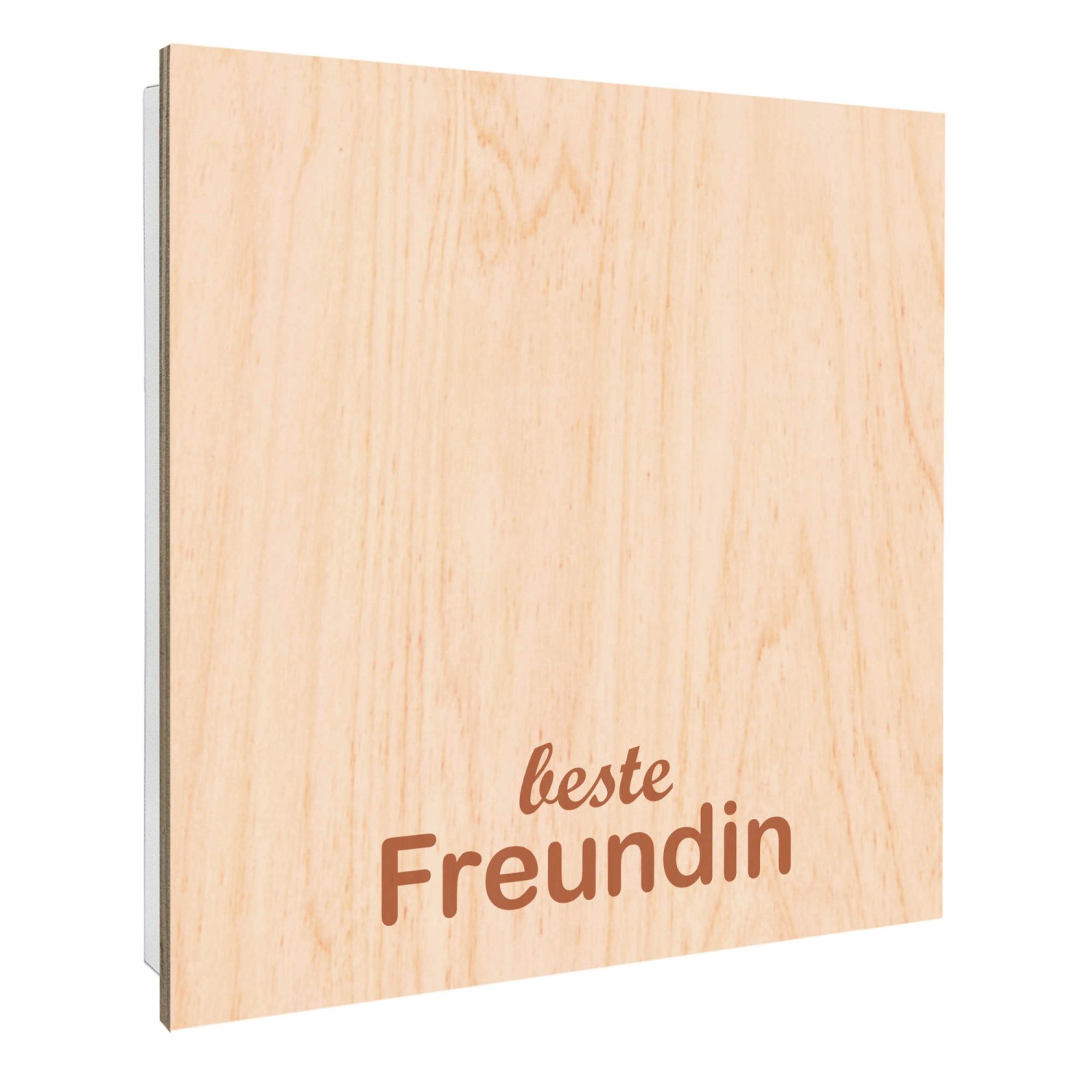 Banjado Großer Schlüsselbox Holz 30x30cm Weiß Scharnier Rechts 50 Haken Sch günstig online kaufen