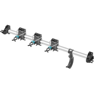 Gardena Gerätehalter Plus für Gartengeräte und combisystem-Geräte zur platzsparenden Aufbewahrung.