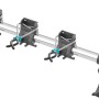 Gardena Gerätehalter Plus für Gartengeräte und combisystem-Geräte zur platzsparenden Aufbewahrung.