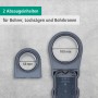 Wolfcraft Absaugsystem HSD 68/100 mit 2 Absaugeinheiten für staubfreies Bohren.
