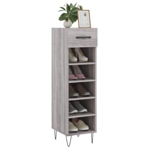 vidaXL Schuhschrank Grau Sonoma 30x35x105 cm Holzwerkstoff 829674