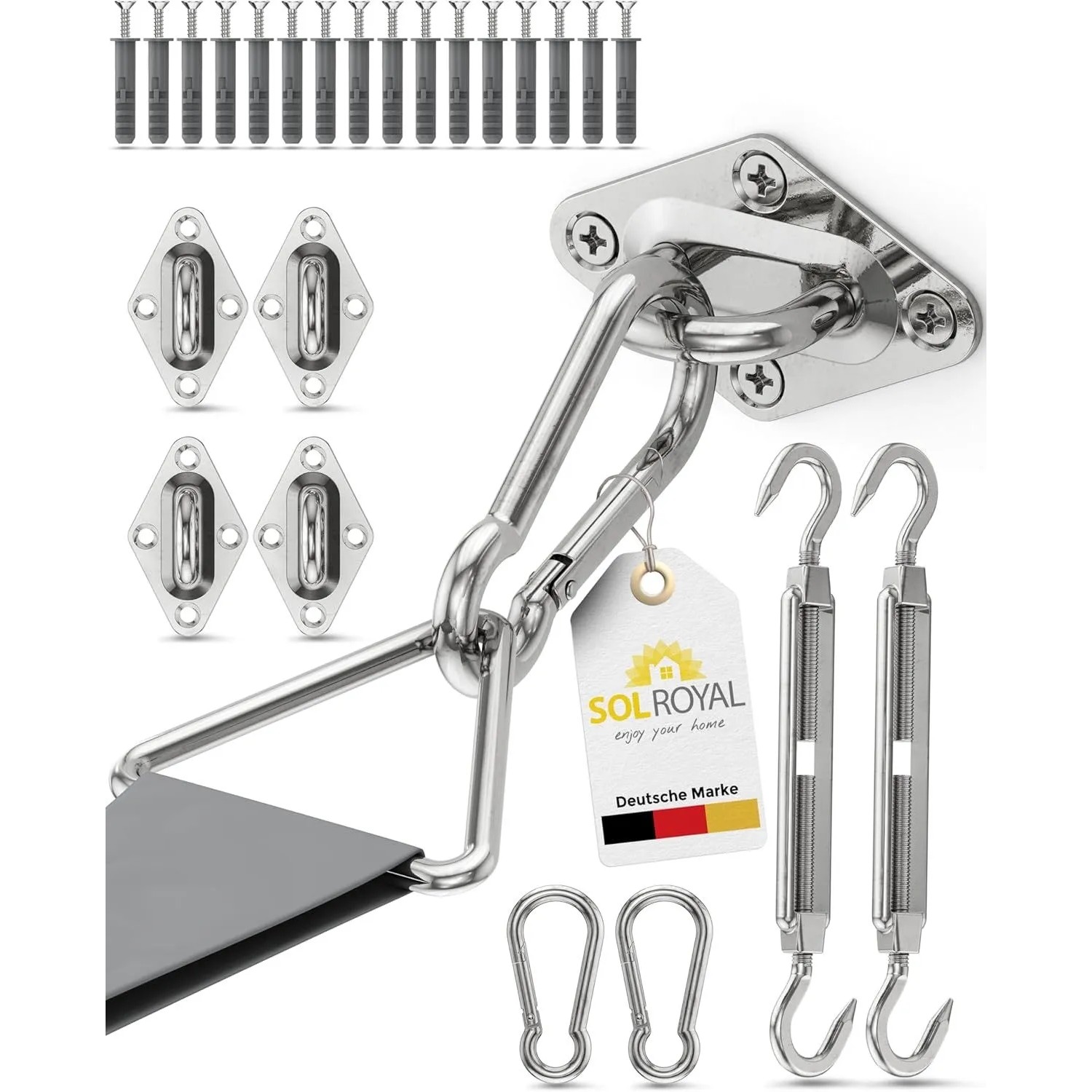 Sol Royal SolVision Befestigungsset für Sonnensegel M8 günstig online kaufen
