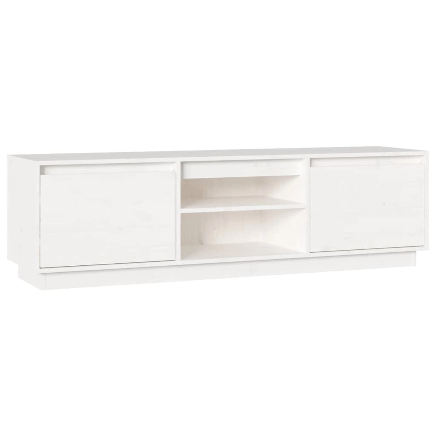 vidaXL TV-Schrank Weiß 140x35x40 cm Massivholz Kiefer 840413 günstig online kaufen