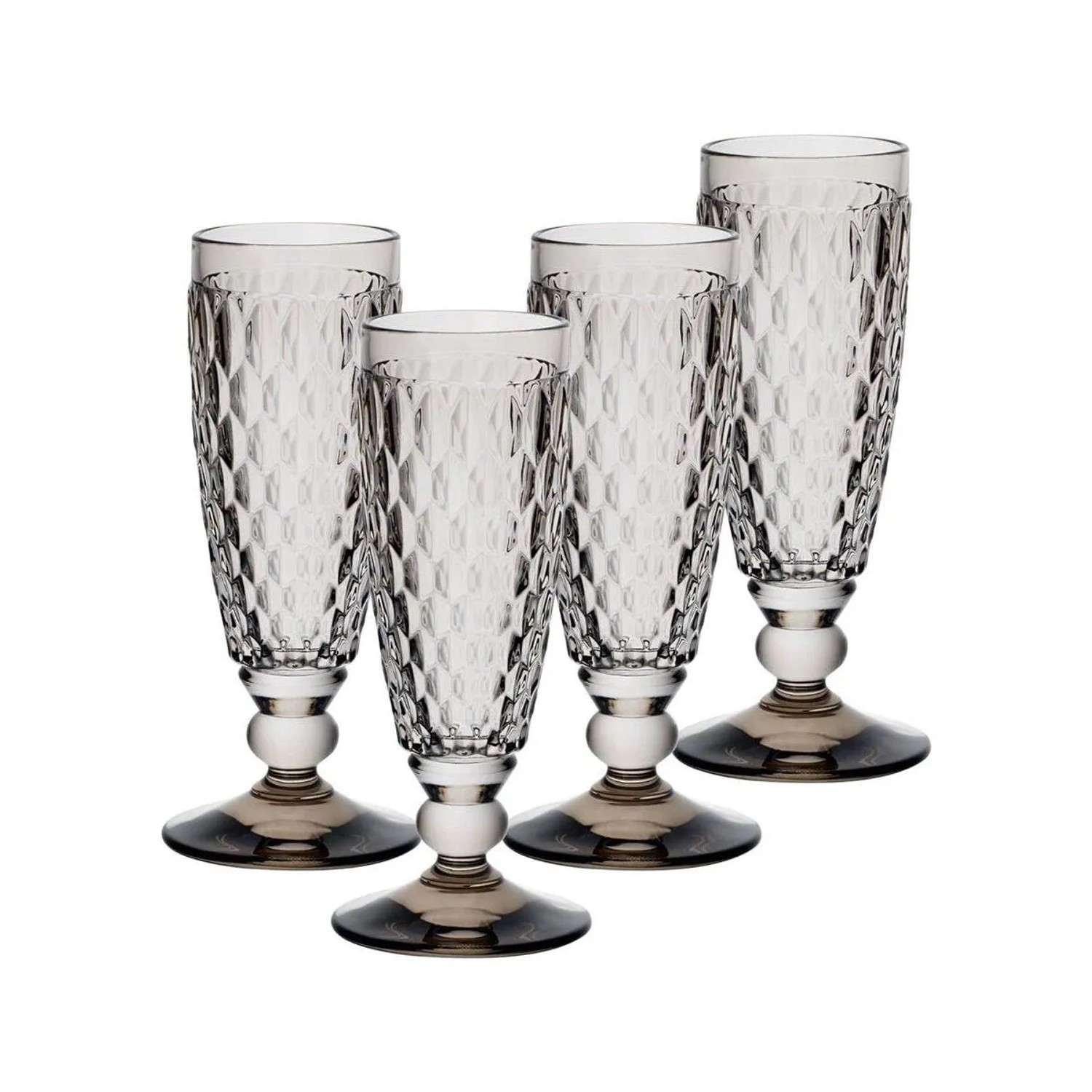 Villeroy & Boch Boston Coloured Sektglas 120 ml 4er Set Smoke
