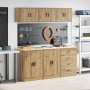 vidaXL Garagenschränke 6 Stk Artisan-Eiche Holzwerkstoff 3328349_2