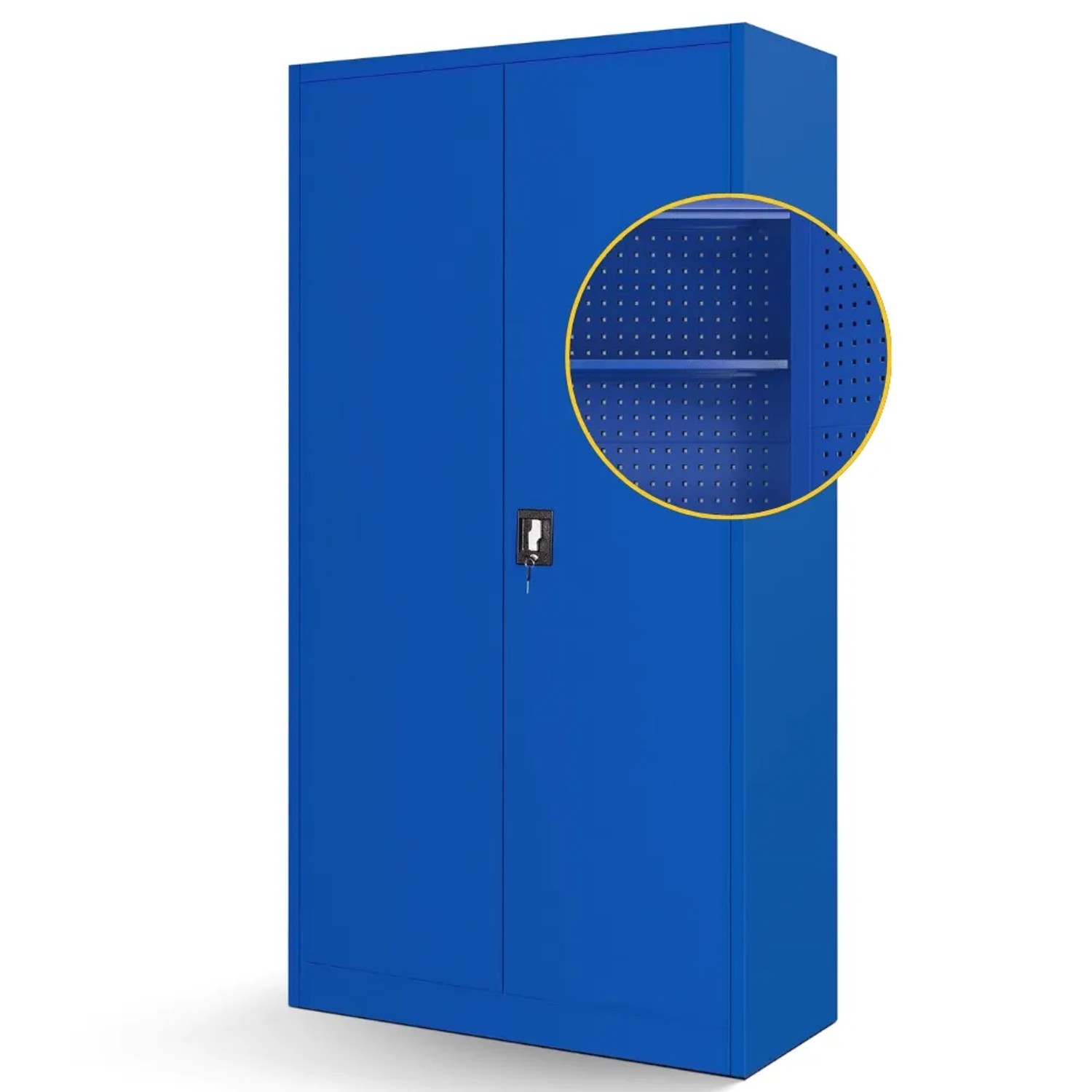 JAN NOWAK Werkzeugschrank mit Lochwand BRUNO 185 x 92 x 50 cm Blau