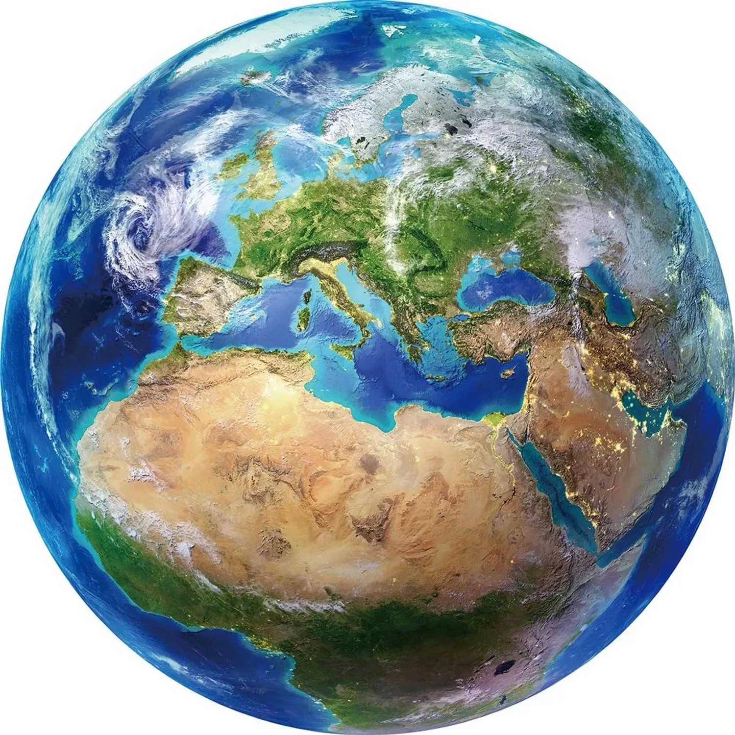 Art Universe Leinwandbild Die Welt 100 x 100 cm