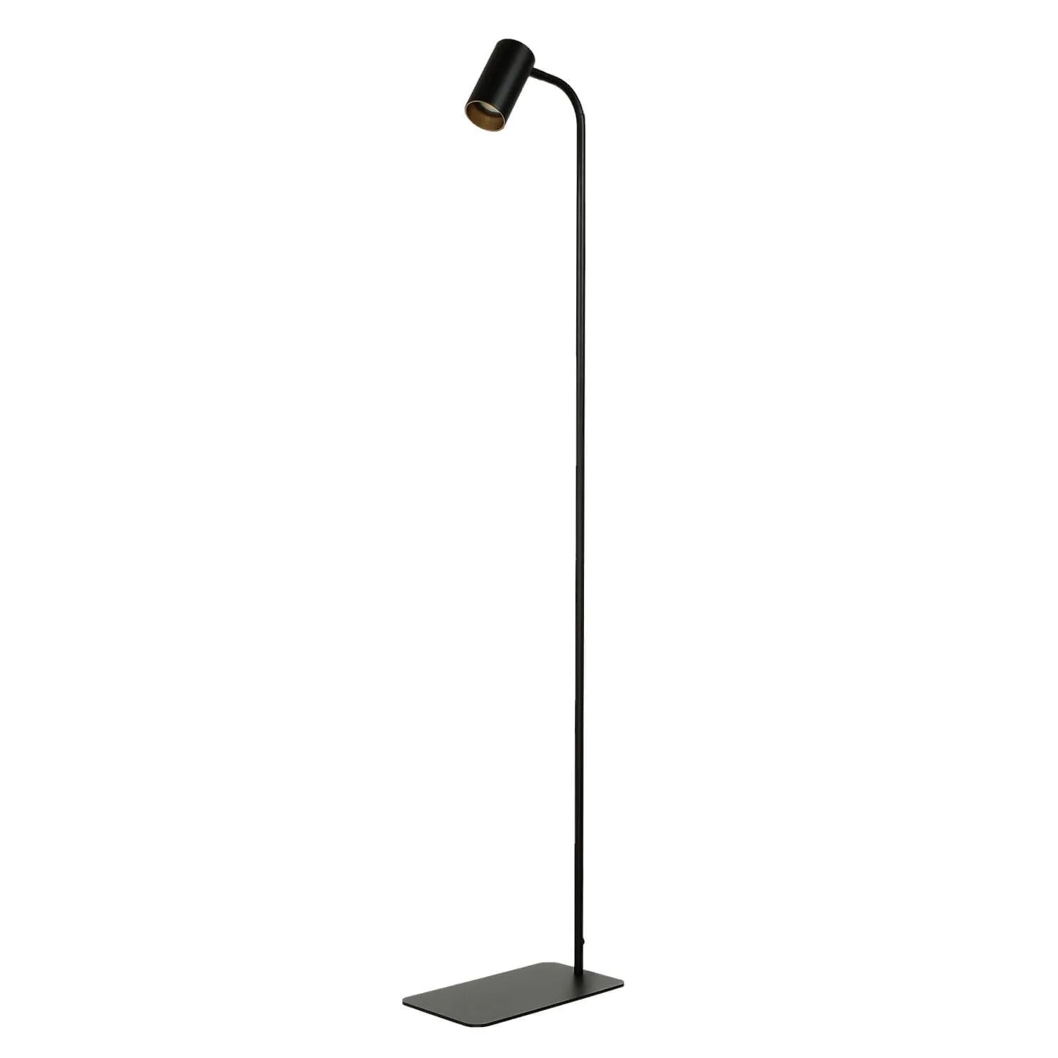 Licht-Erlebnisse Stehlampe Schwenkbar 126 cm Schwarz Gold GU10 Metall