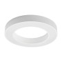 Moderne, weiße LED Deckenleuchte Sharelyn aus Aluminium, ringförmig, für die Küche.