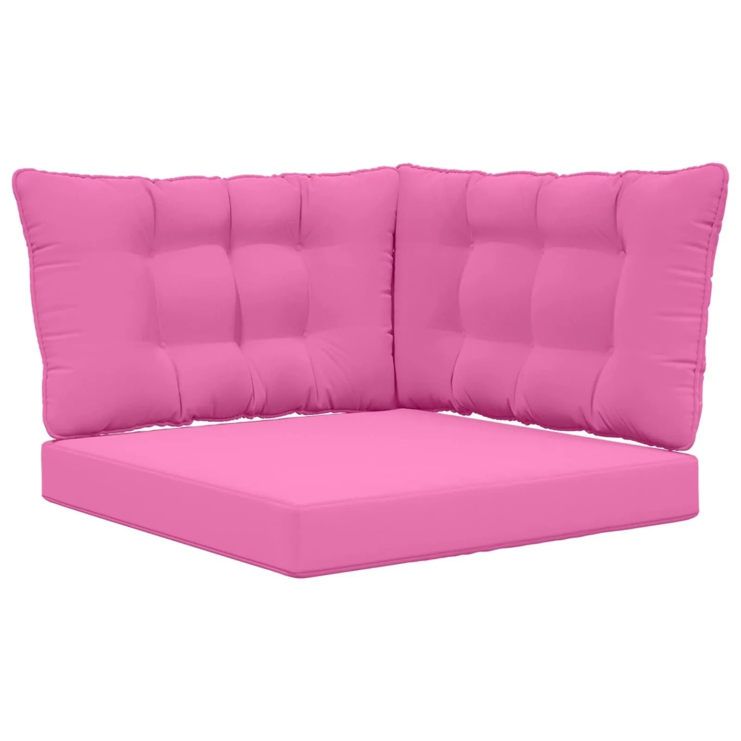 vidaXL Sofakissen für Draußen 3-Tlg Rosa Polyester 900929